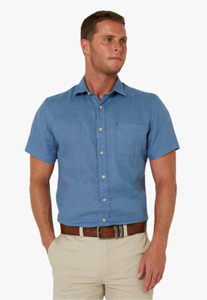 Pilbara Mens Linen Short Sleeve Shirt