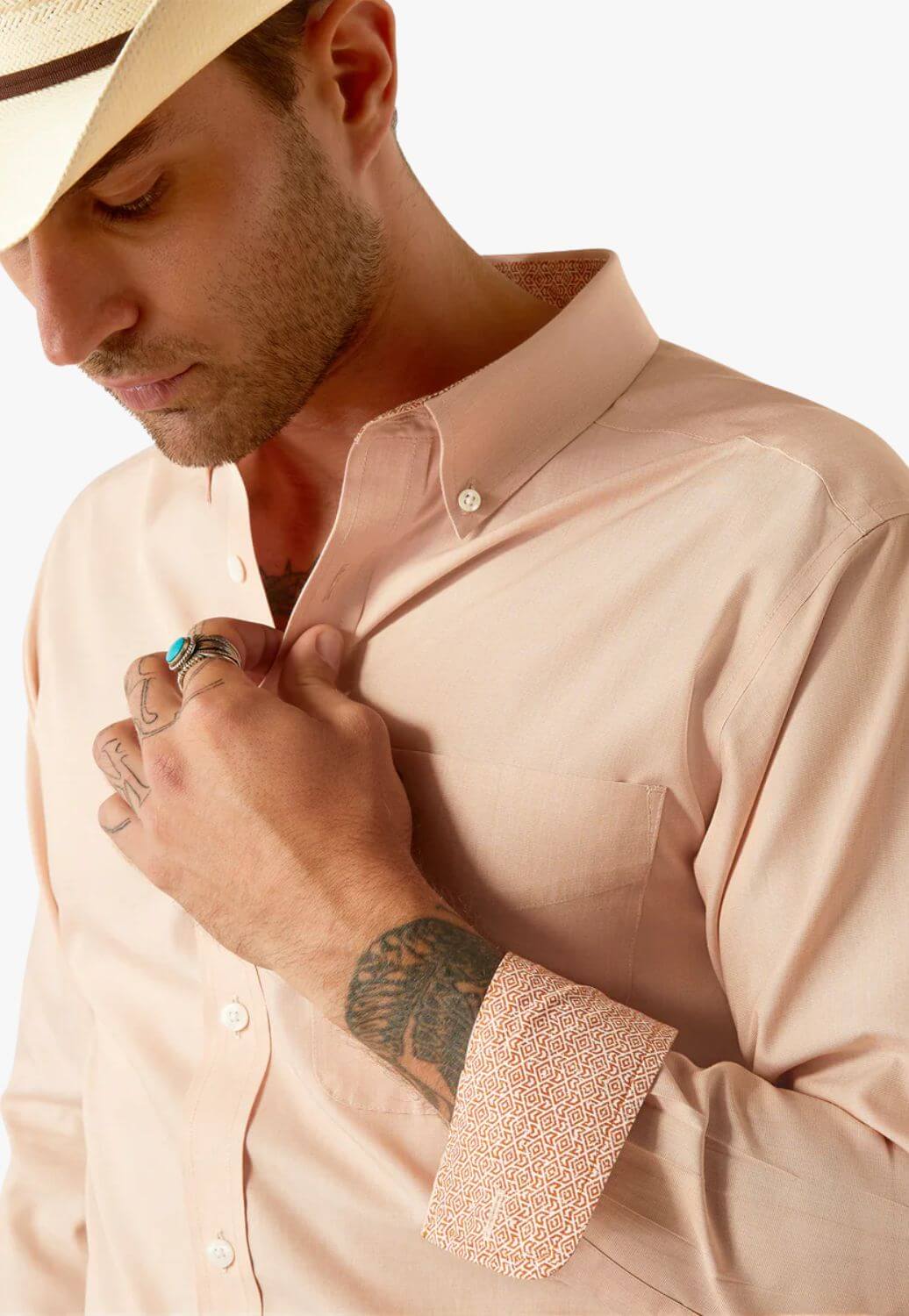 Ariat Mens Solid Long Sleeve Shirt