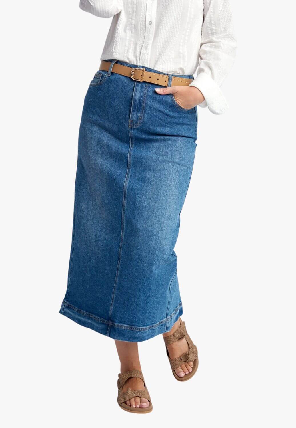 Goondiwindi Denim Maxi Skirt