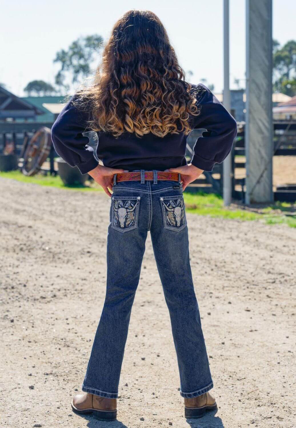 Pure Western Girls Bec Boot Cut Jean