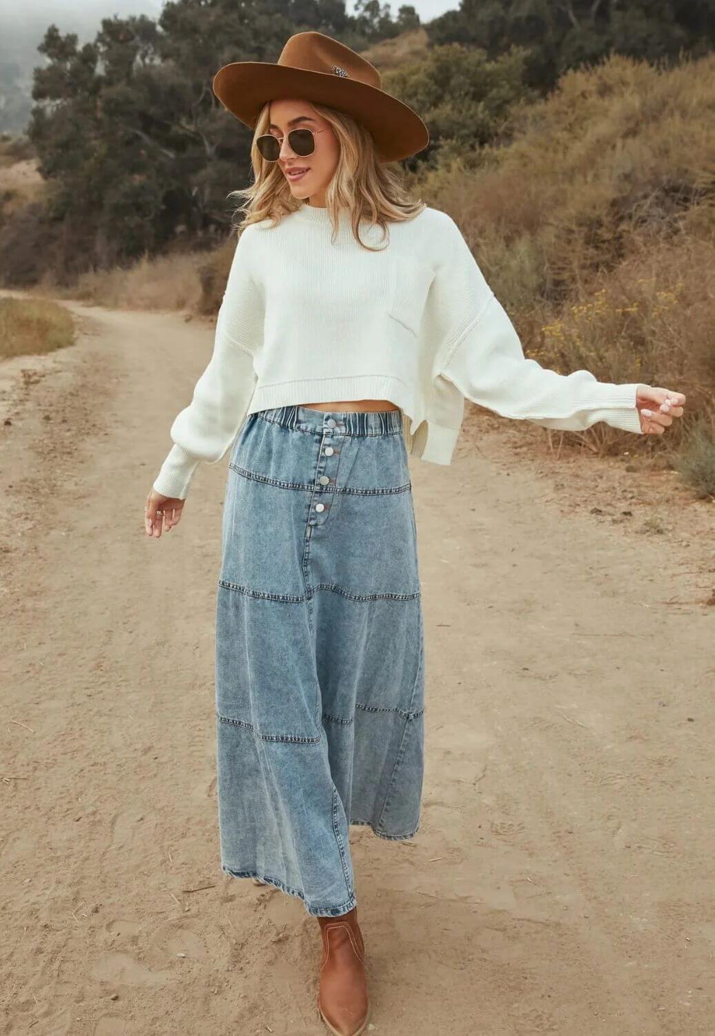 Smaibulun Womens Denim Skirt
