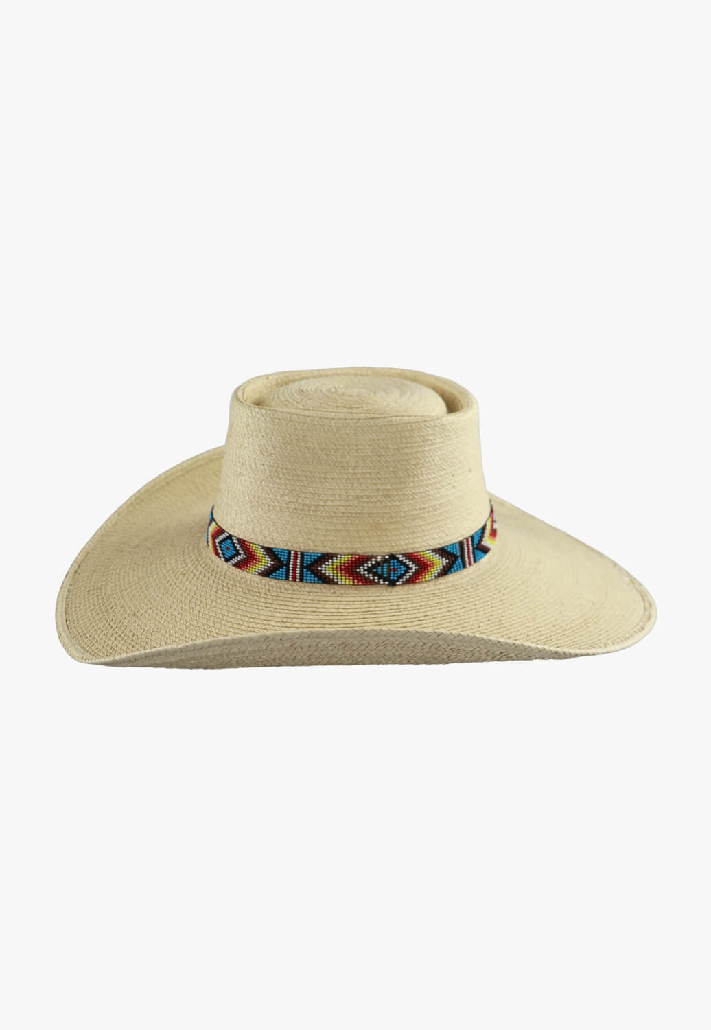 Twister Aztec Beaded Stretch Hatband
