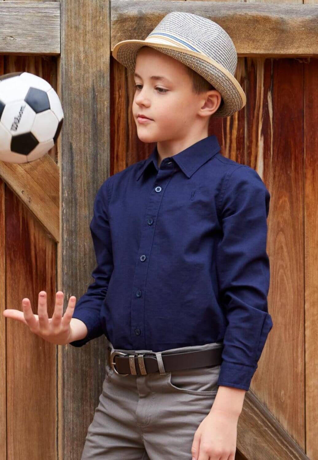 Thomas Cook Boys Linen Long Sleeve Shirt