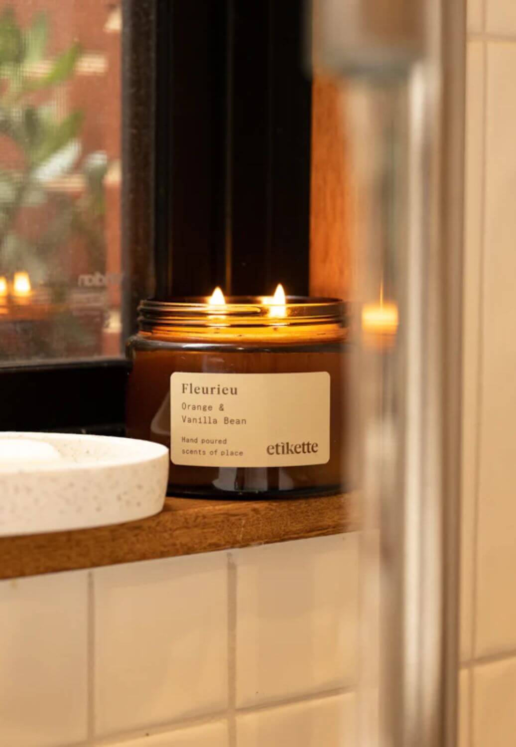 Etikette Fleurieu, Orange and Vanilla Bean Candle