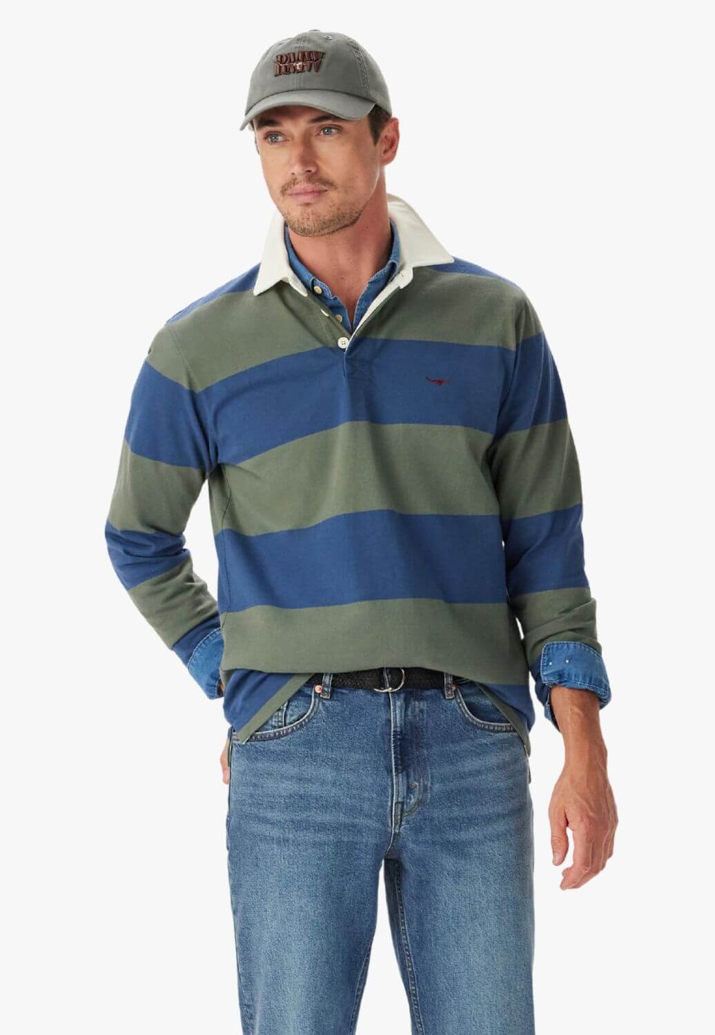 R.M. Williams Mens Jones Stripe Rugby