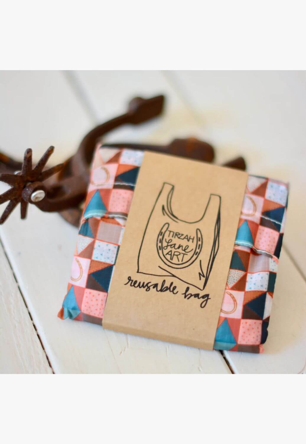 Tirzah Vintage Ranch Patchwork Reusable Tote