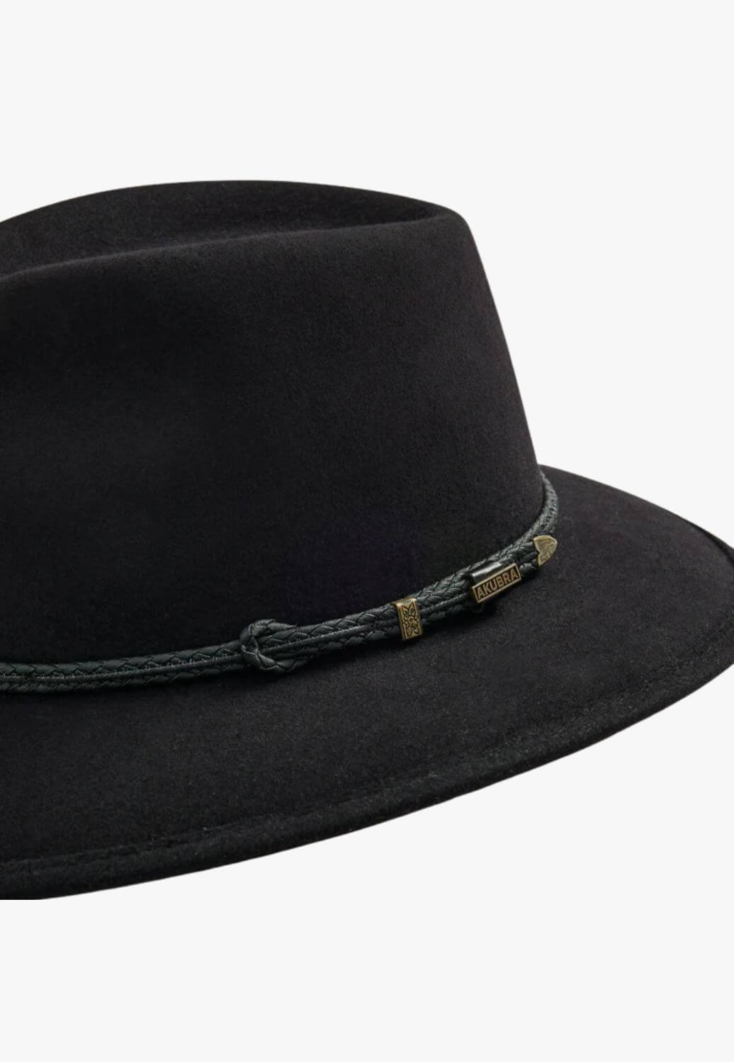 Akubra Traveller Felt Hat Black