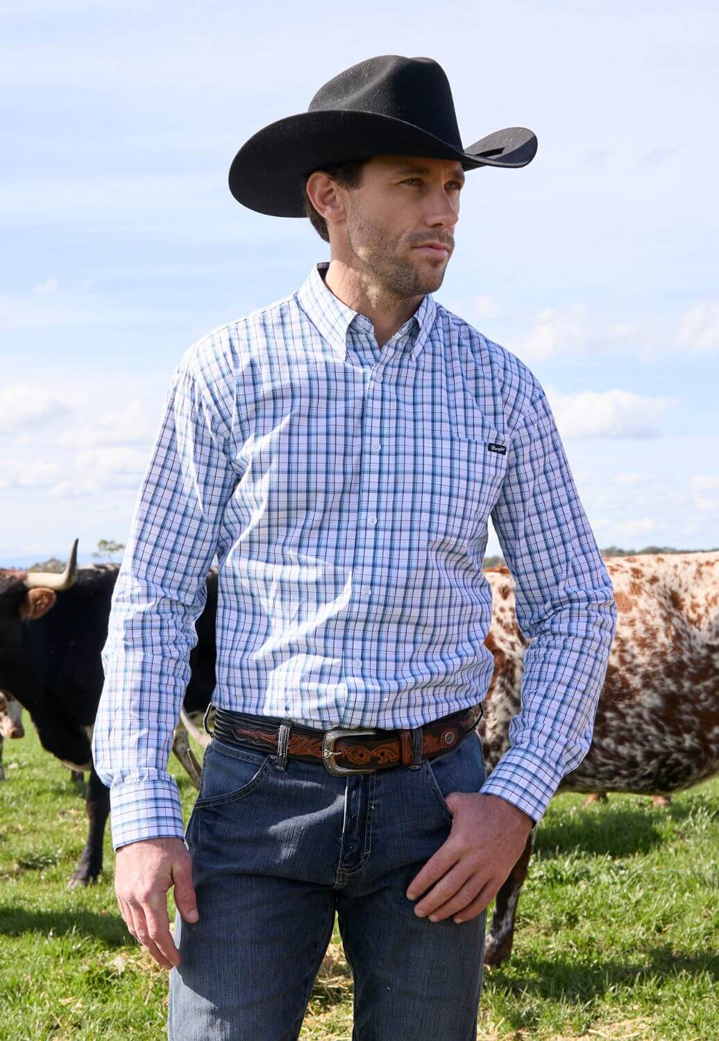 Wrangler Mens Owen Long Sleeve Shirt