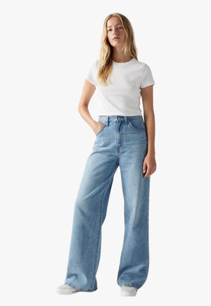Levi Womens Cinch Baggy Jeans