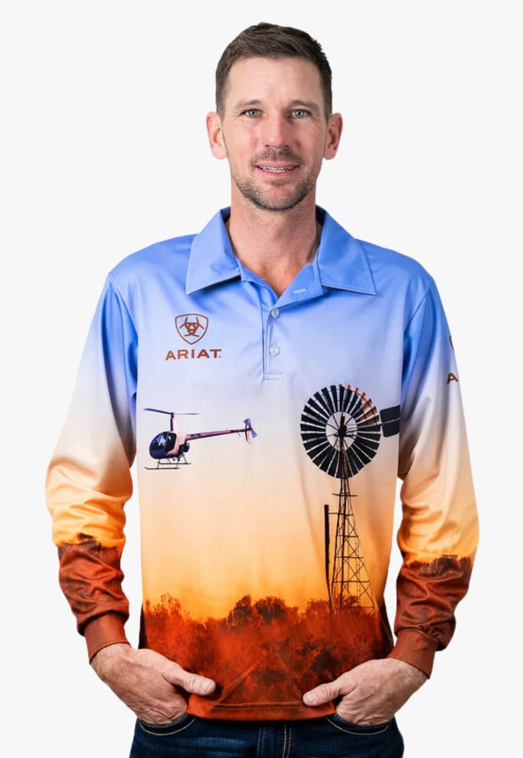 Ariat Adults Windmill Fishing Shirt