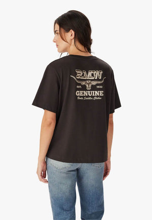 R.M. Williams Womens Louth Back Print T-Shirt