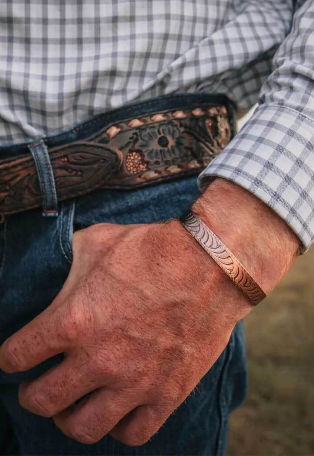 Montana Mens Fearless Destiny Cuff Bracelet