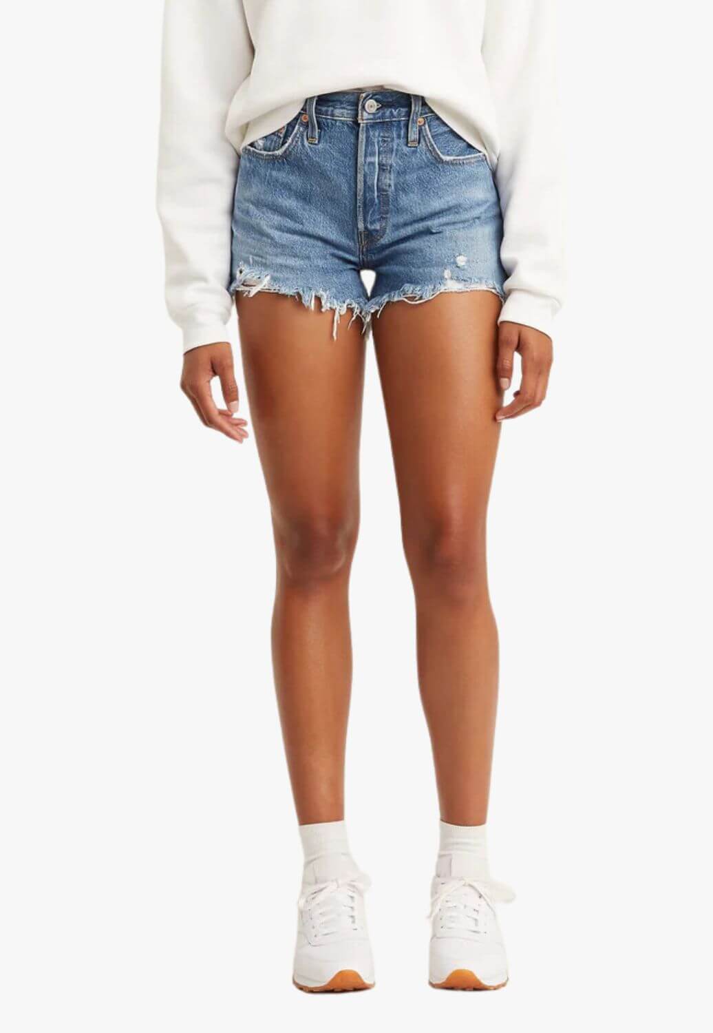 Levis Womens 501 Original High Rise Jean Shorts
