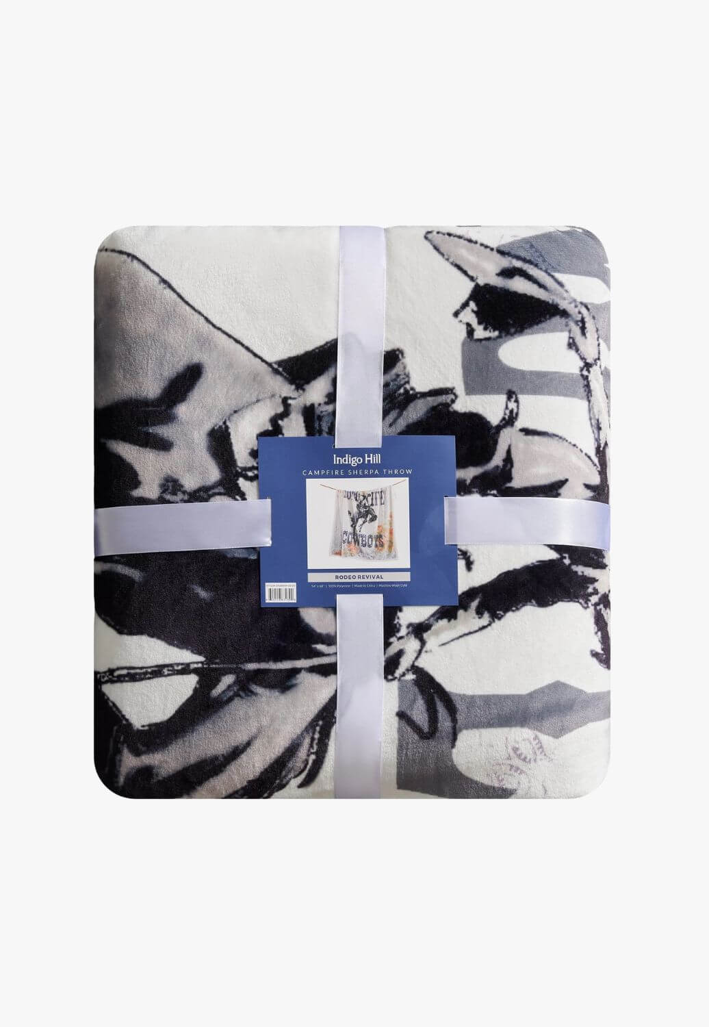 Long Live Cowboys Campfire Sherpa Throw