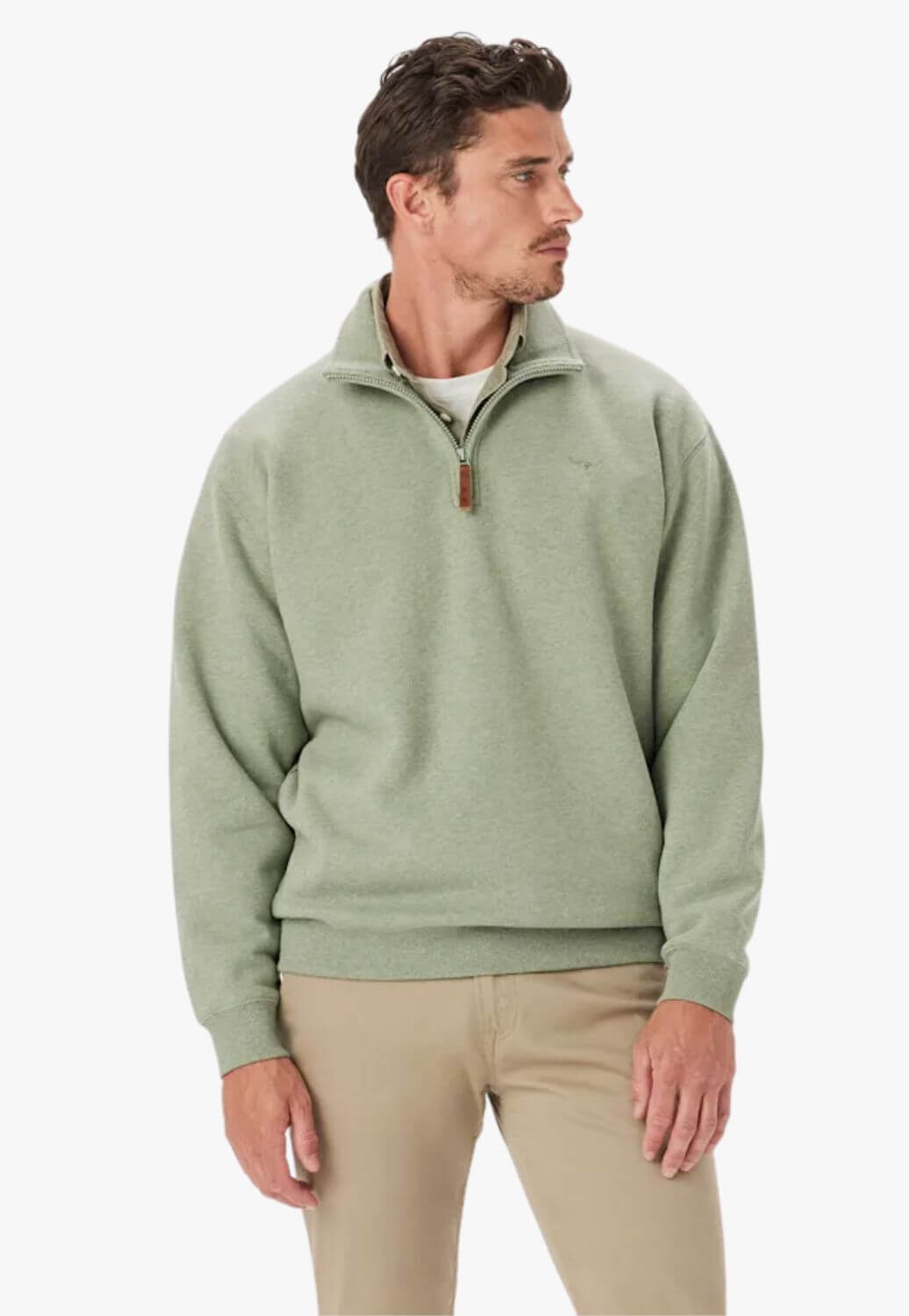 R.M. Williams Mens Mulyungarie 1/4 Zip Sweatshirt