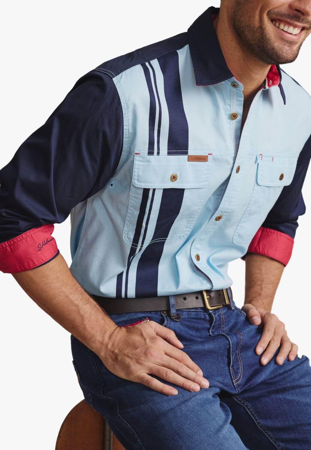 S. Kidman Mens Armstrong Long Sleeve Work Shirt