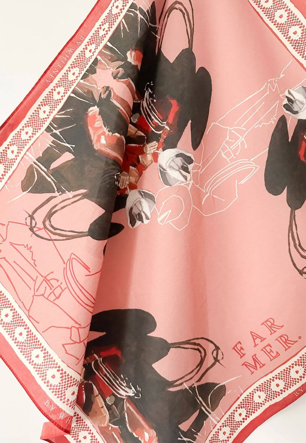 Whitney Spicer Red Flag Cowboy Cotton Bandana