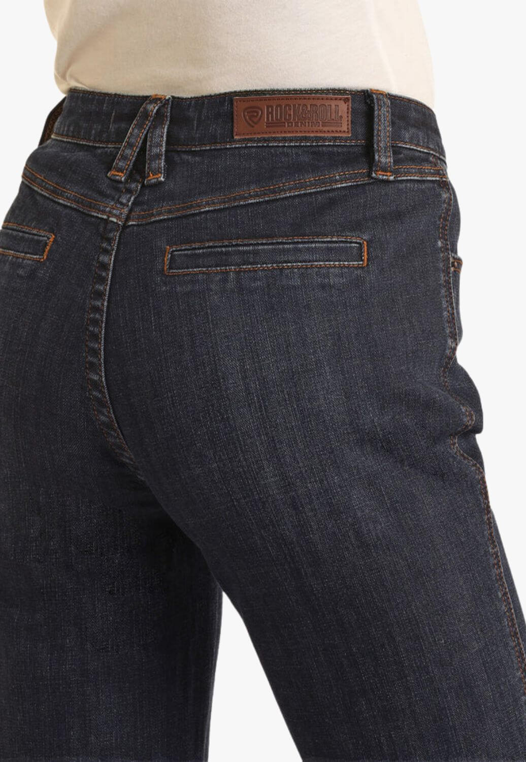 Rock & Roll Womens Welt Pocket High Rise Trouser Jean