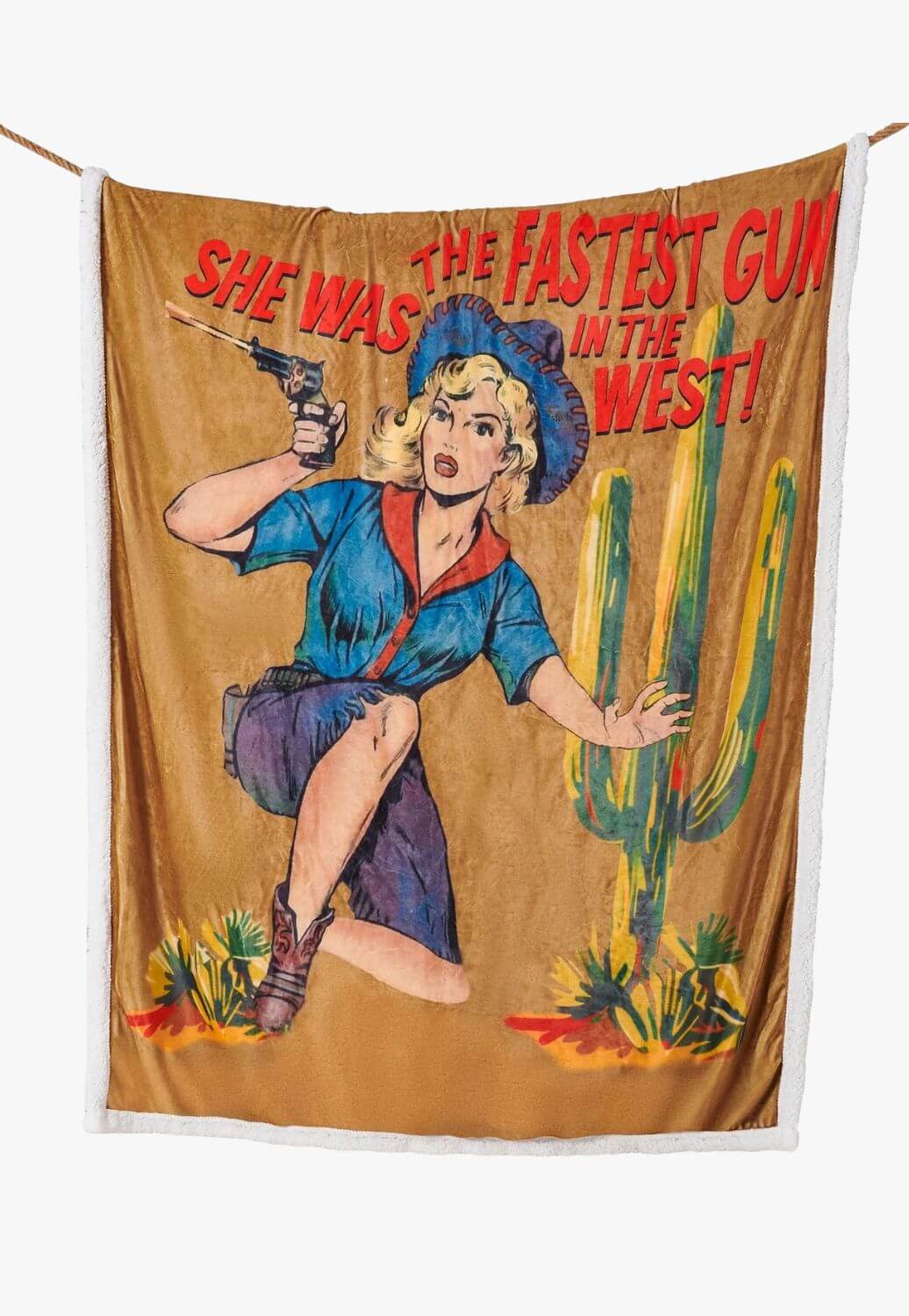 Gunslinger Campfire Sherpa Throw