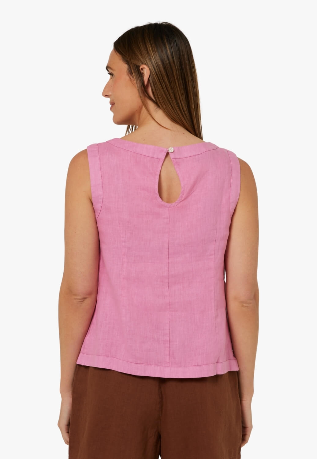 Pilbara Womens Linen Singlet
