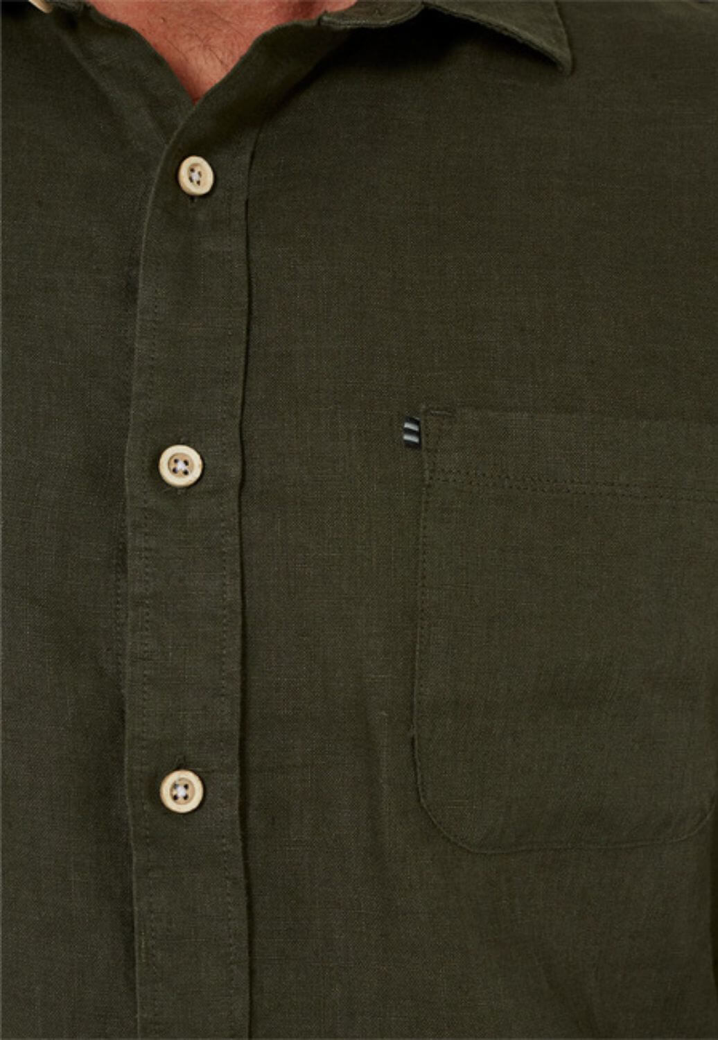 Pilbara Mens Linen Long Sleeve Shirt