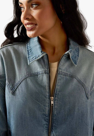 Ariat Womens Cheyenne Denim Bomber Jacket