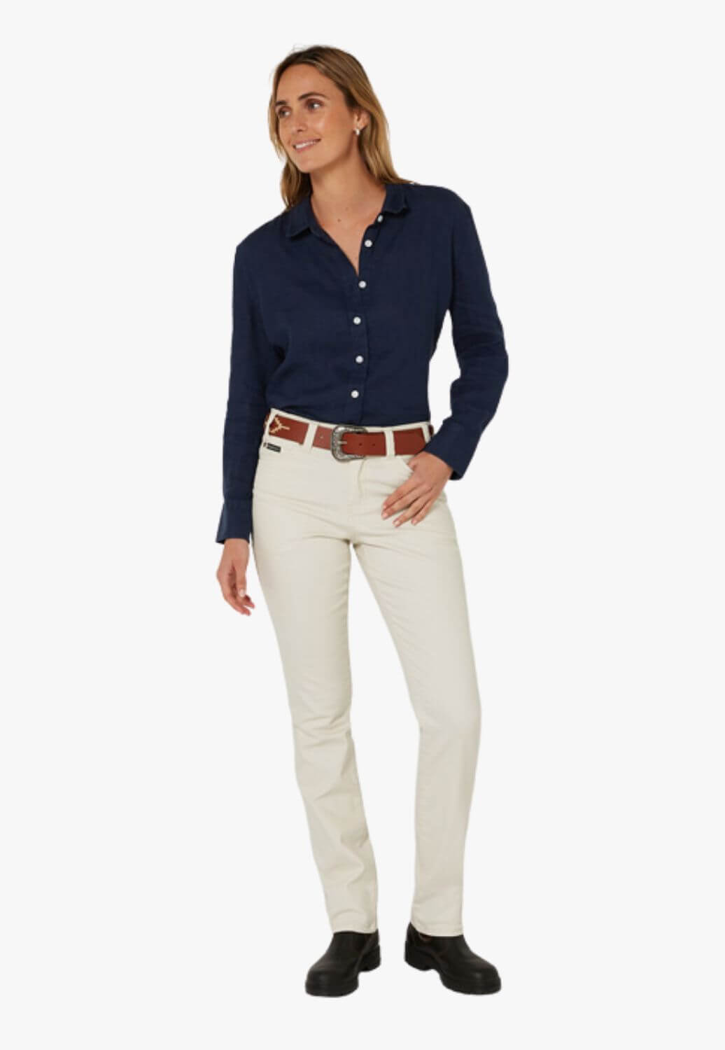 Pilbara Womens Linen Long Sleeve Shirt