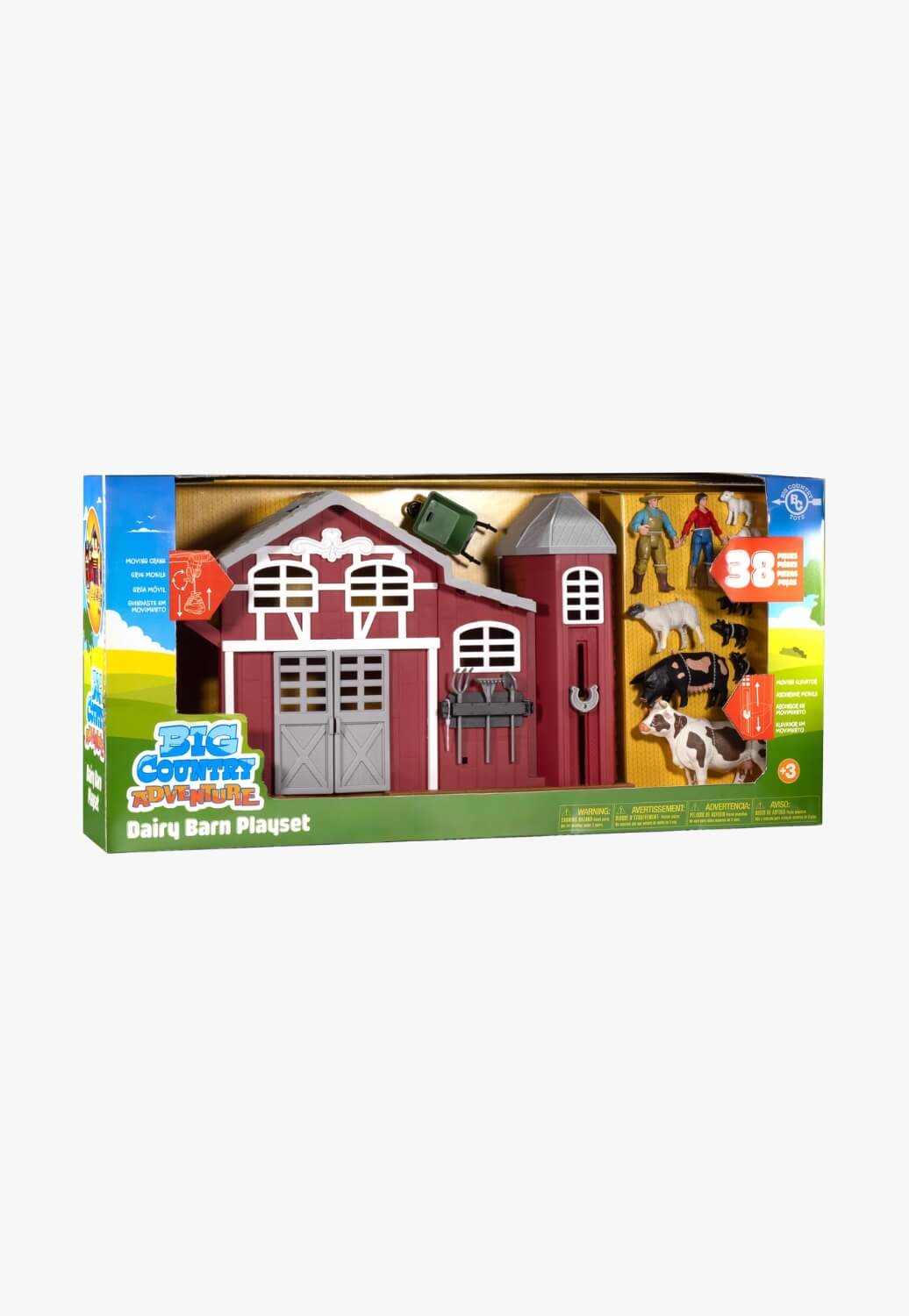 Big Country Toys 38 Piece Dairy Barn Playset
