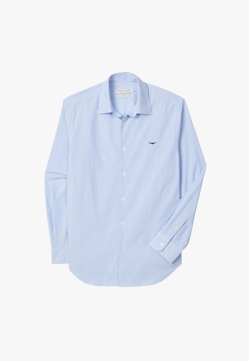 R.M. Williams Mens Sommer Poplin Stripe Shirt