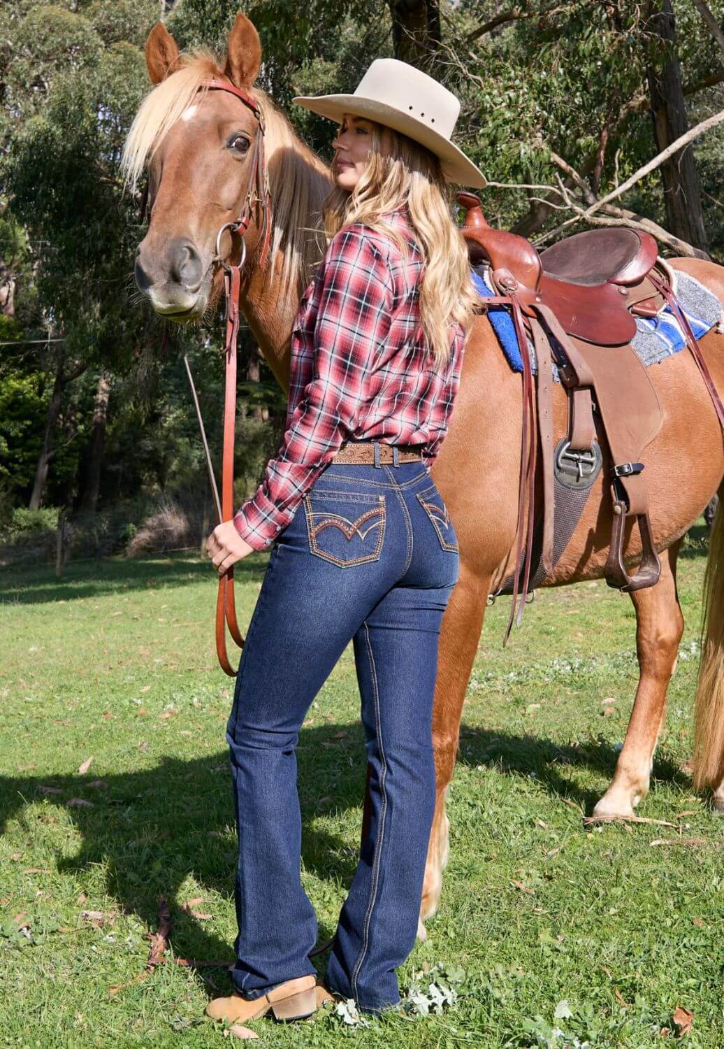 Pure Western Womens Sam Hi Rise Bootcut Jeans