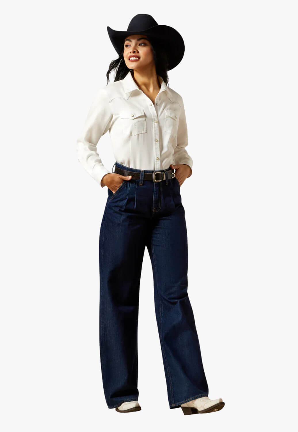 Ariat Womens Ultra High Rise Pleated Trouser Jean