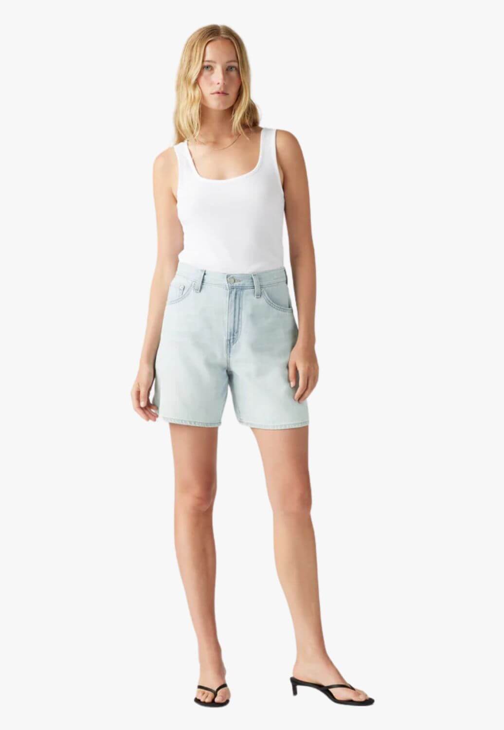 Levis Womens High Rise Baggy Shorts