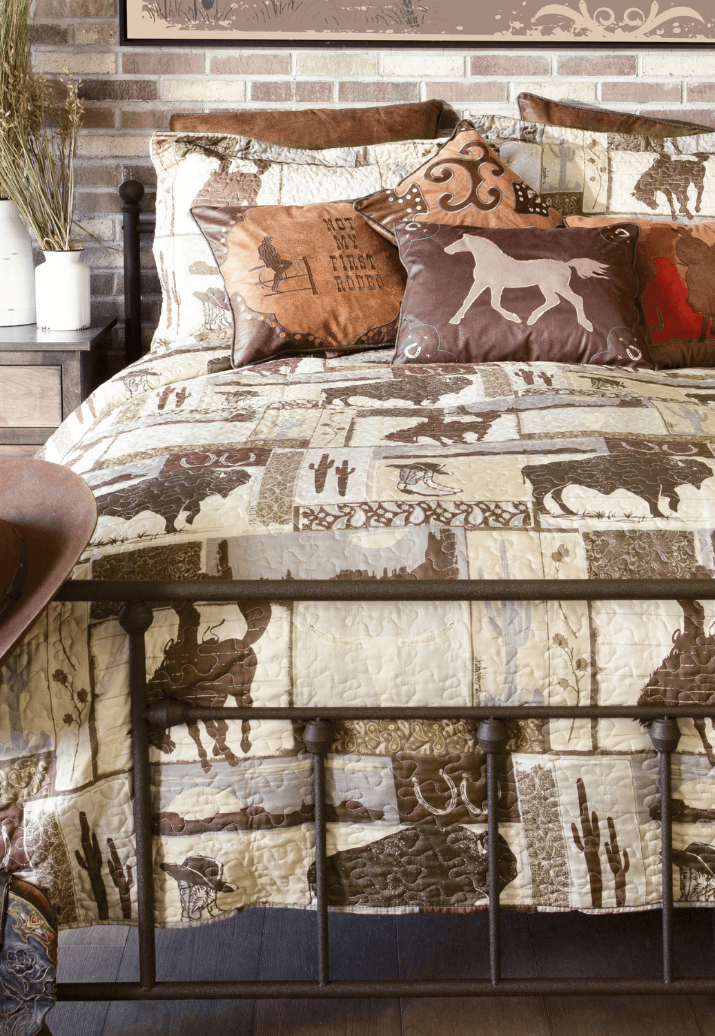 Wrangler Vintage Cowboy Quilt Set - King