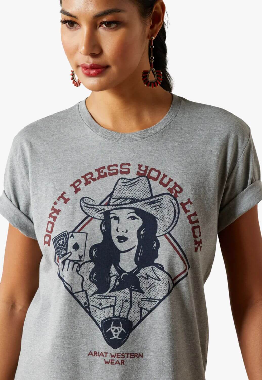 Ariat Womens Don't Press Your Luck T-Shirt