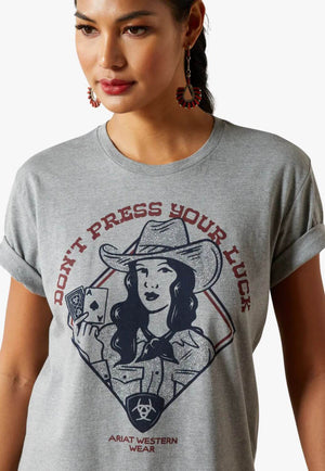 Ariat Womens Don't Press Your Luck T-Shirt