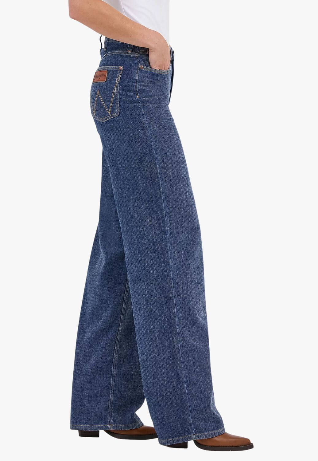Wrangler Womens Wide Leg Jeans