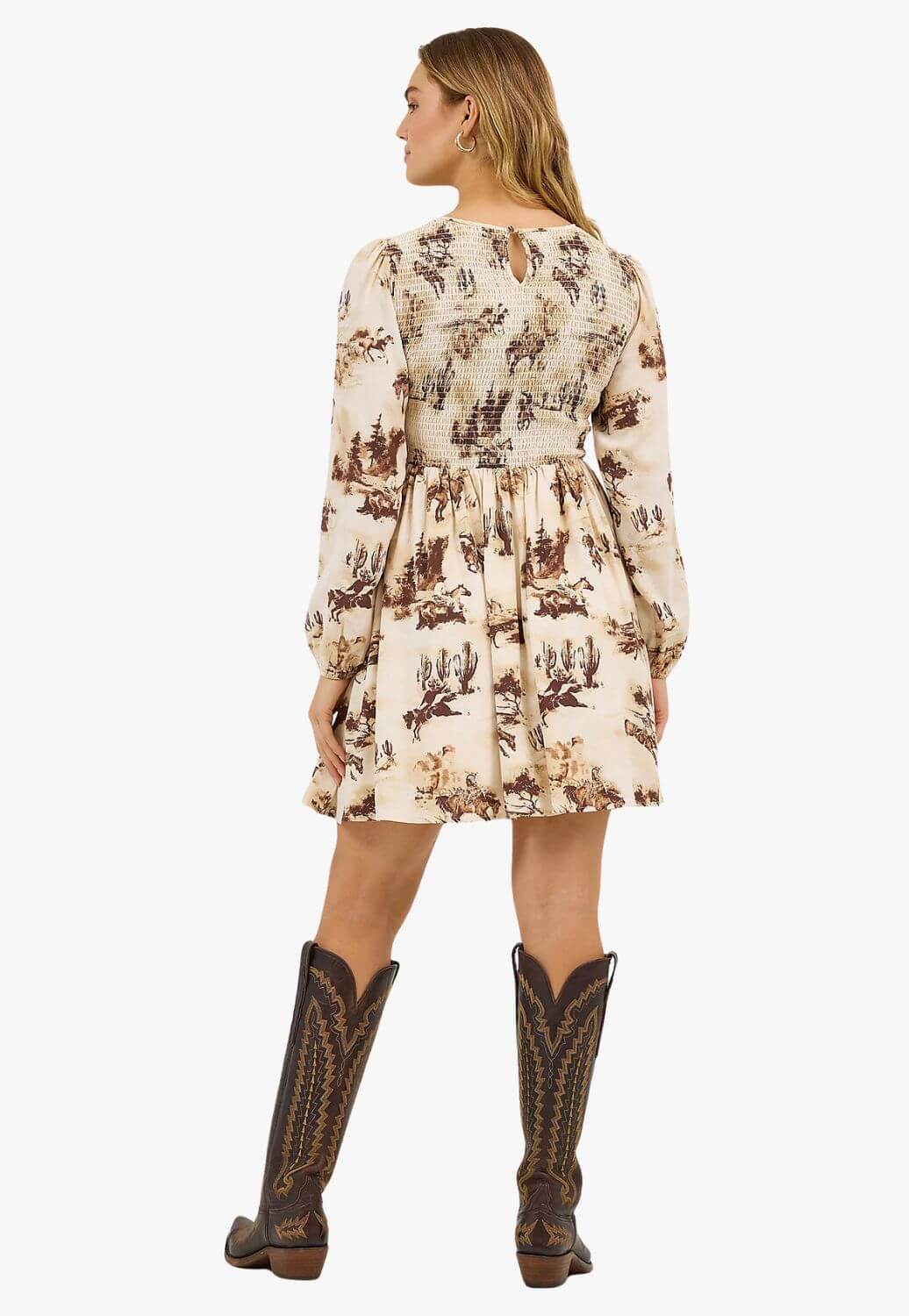 Wrangler Womens Smocked Dress