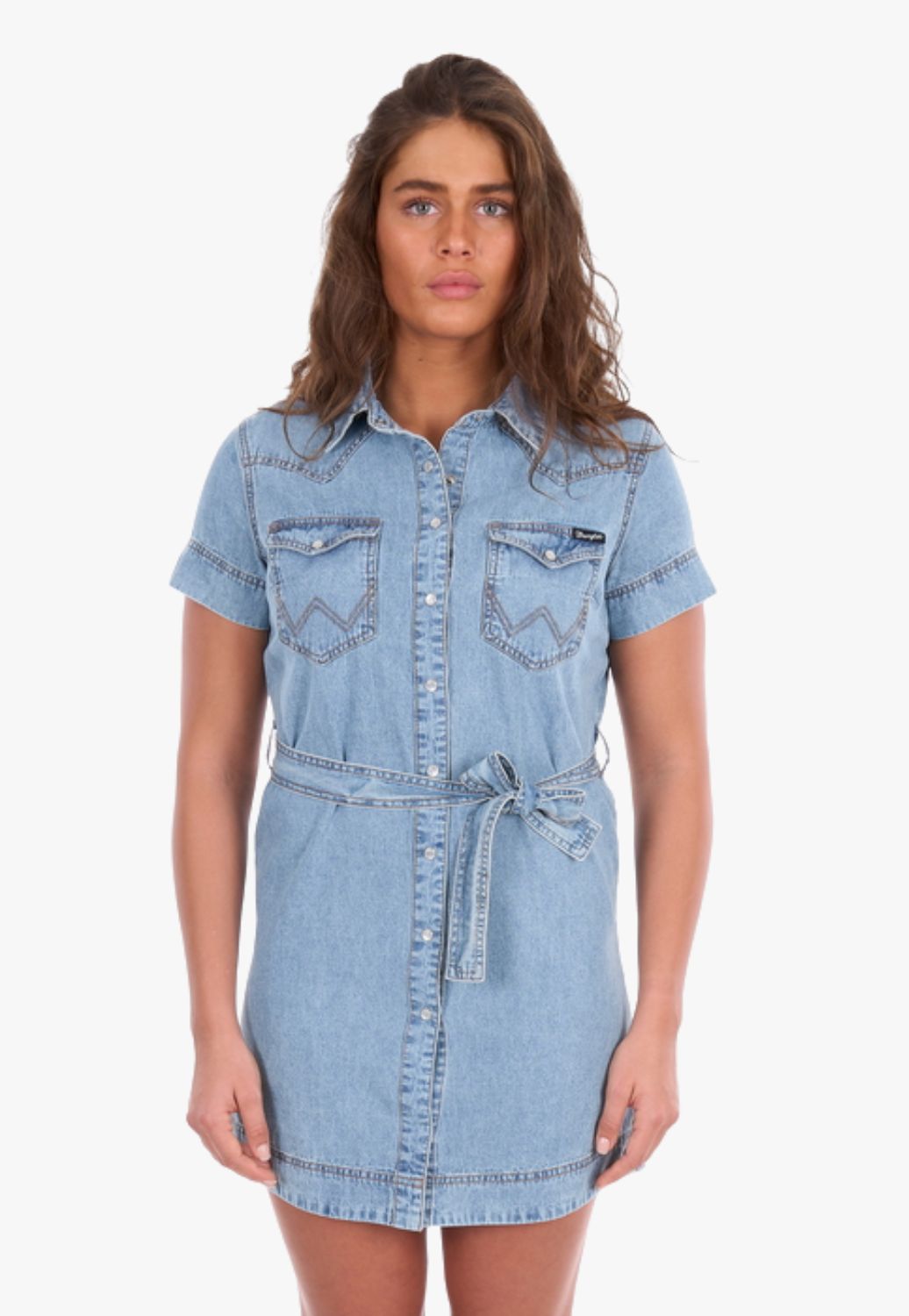 Wrangler Womens Marla Short Sleeve Dress