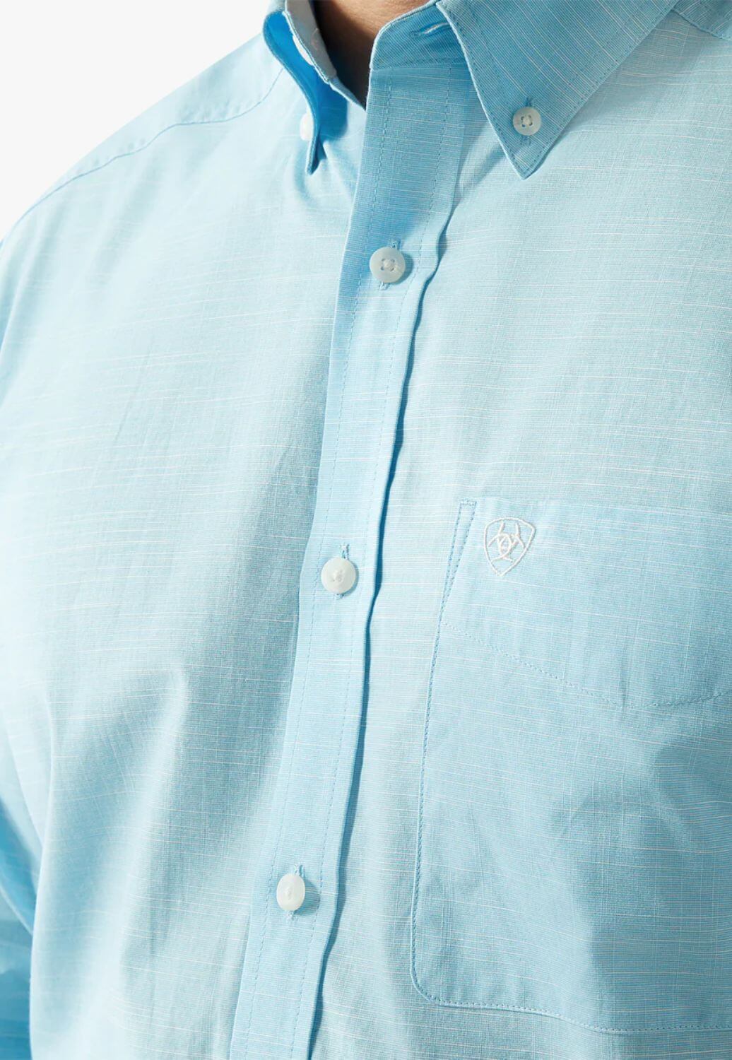 Ariat Mens Soild Slub Long Sleeve Shirt