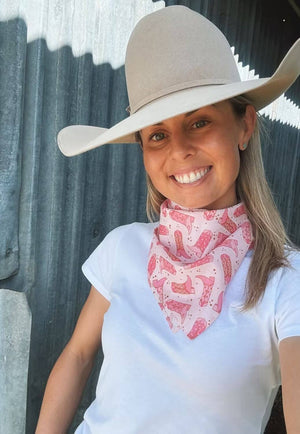Treasure Chest Co Cowboy Boots Scarf