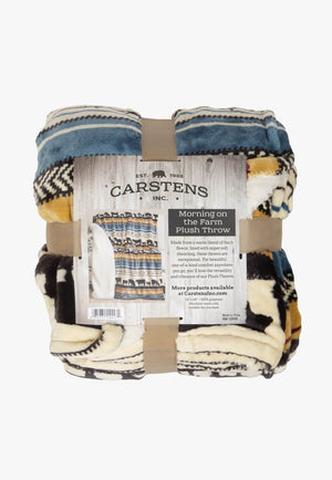 Carstens Morning on the Farm Plush Sherpa Throw