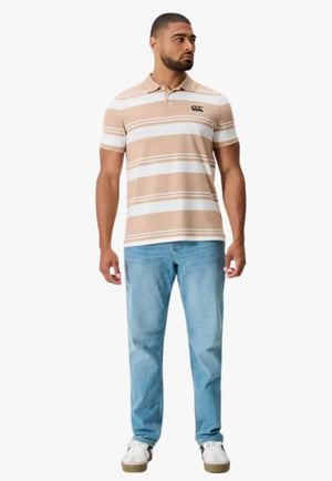 Canterbury Mens Engineered Stripe Polo