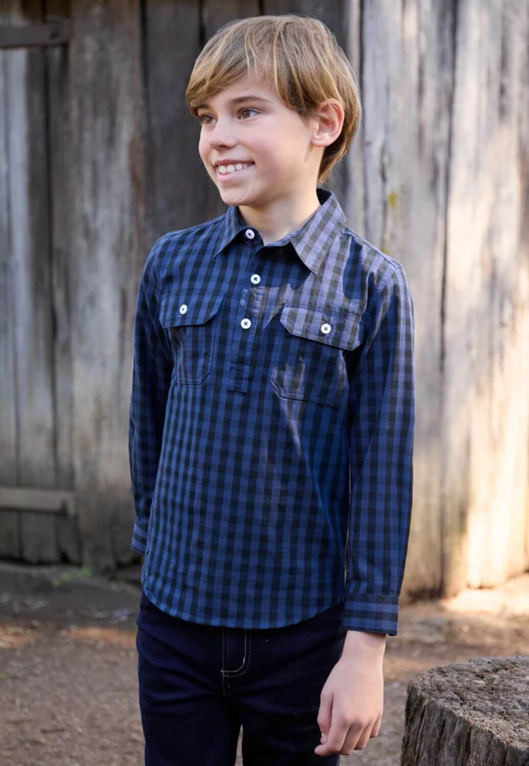 Hard Slog Boys Nash Long Sleeve Shirt