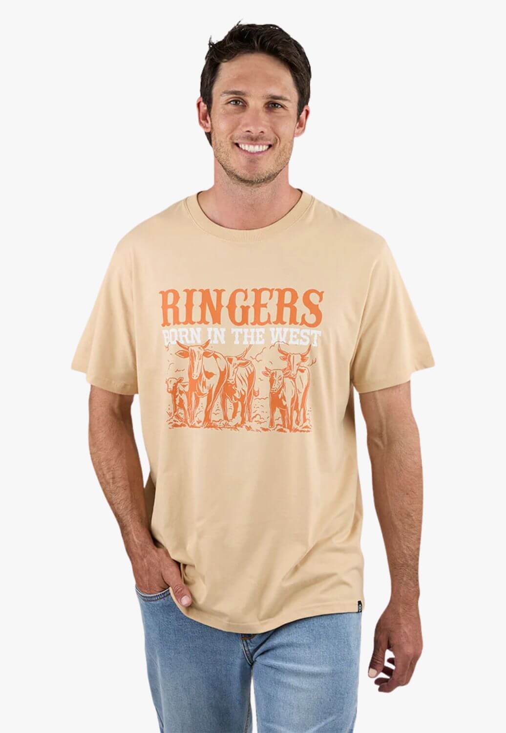 Ringers Western Mens Born In The West T-Shirt