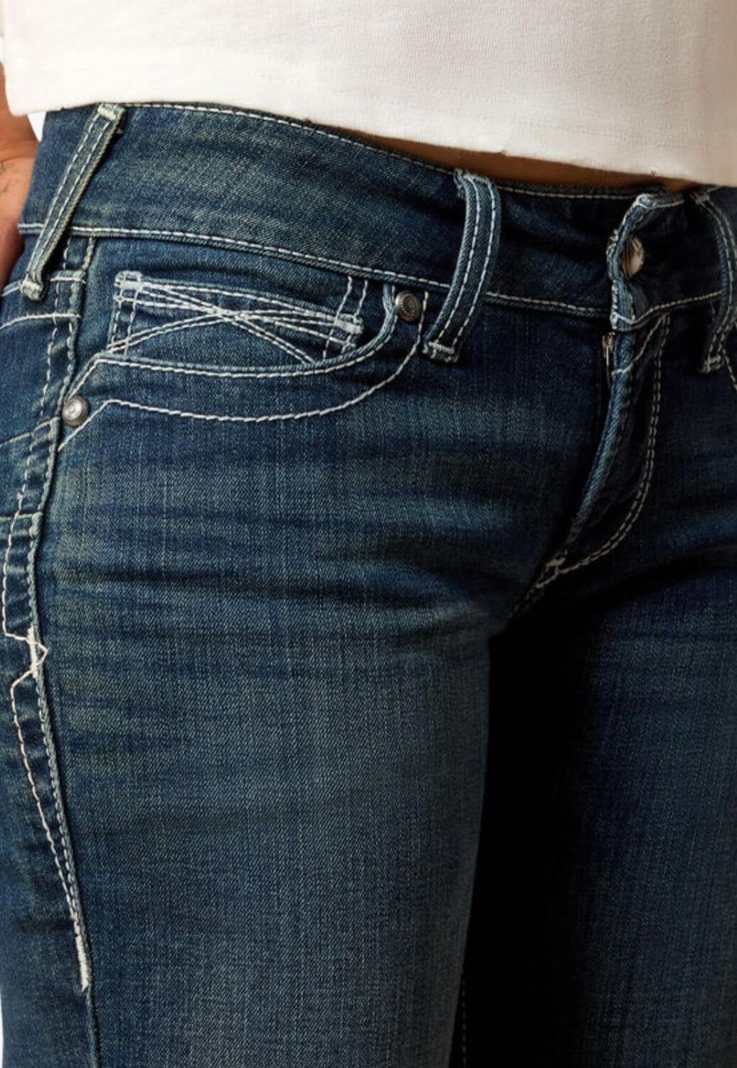 Ariat Womens REAL Mid Rise Stretch Icon Jean