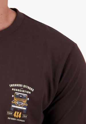 Swanndri Mens 4x4 Association T Shirt Espresso M