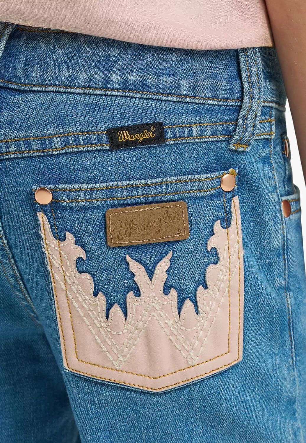 Wrangler X Lainey Wilson Girls Embellished Mae Boot Cut Jeans