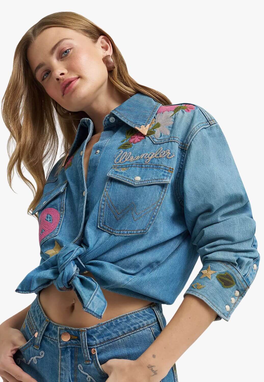 Wrangler X Lainey Wilson Womens Embroidered Shirt