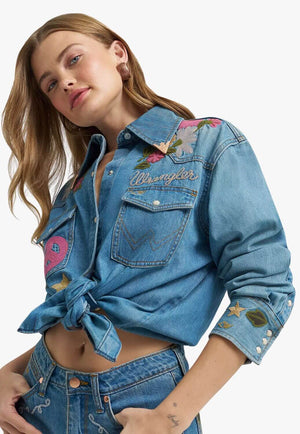 Wrangler X Lainey Wilson Womens Embroidered Shirt
