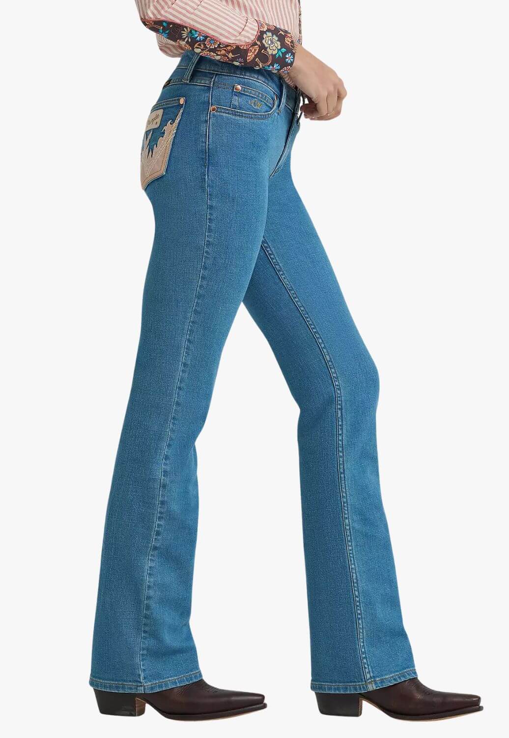 Wrangler X Lainey Wilson Womens Embellished Mae Boot Cut Jeans